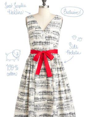 NWT Modcloth "The Key of Chic"
